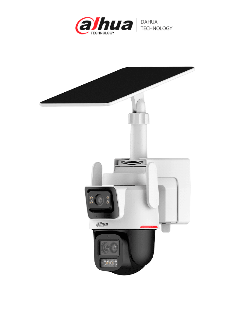 DAHUA DH-IPC-PTS2649C-3E3Z-4GB20, Cámara PT Solar 4G WizColor/ Dual 3 + 3MP/ SMD 3.0/ Disuasión Activa/ Audio bidireccional/ Zoom Híbrido Inteligente/ Auto tracking Lite/ Modo AOV (“Always-On Video”)/ IP 66/ Ranura Micro SD/ DAHUA DH-IPC-PTS2649C-3E3Z-4GB20, Cámara PT Solar 4G WizColor/ Dual 3 + 3MP/ SMD 3.0/ Disuasión Activa/ Audio bidireccional/ Zoom Híbrido Inteligente/ Auto tracking Lite/ Modo AOV (“Always-On Video”)/ IP 66/ Ranura Micro SD/